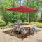 Pure Garden 10 Rectangular Patio Umbrella, Red 50-LG1274 - alternate 1